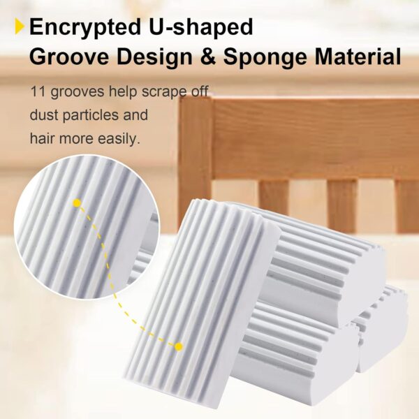 4-Pack Damp Clean Duster Sponge, Sponge Cleaning Brush - Image 5