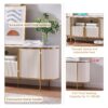 70" Fluted TV Stand, Modern Entertainment - Image 2