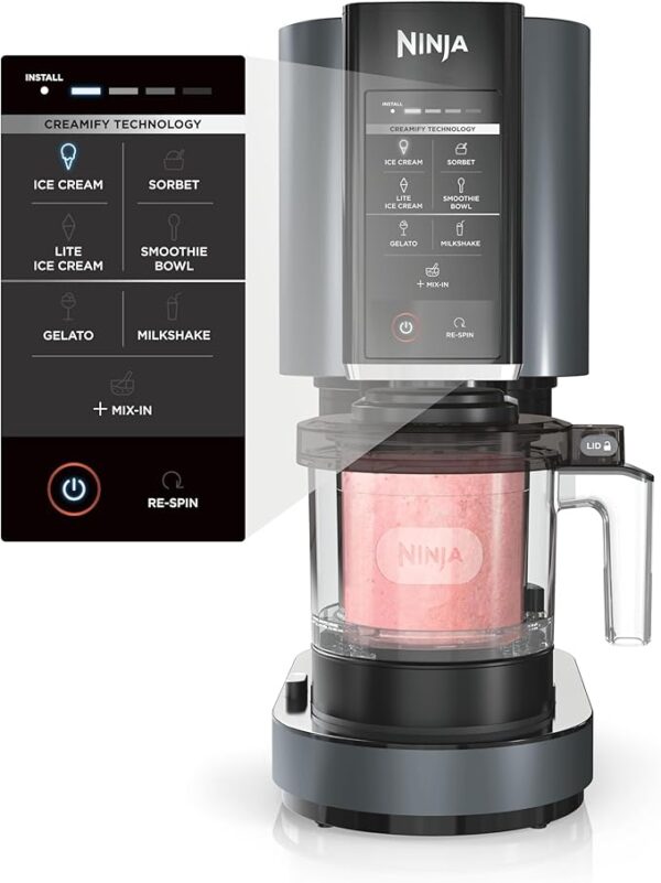 Ninja CREAMi, Ice Cream Maker, Ice Cream, Gelato, Sorbet ,Milkshakes