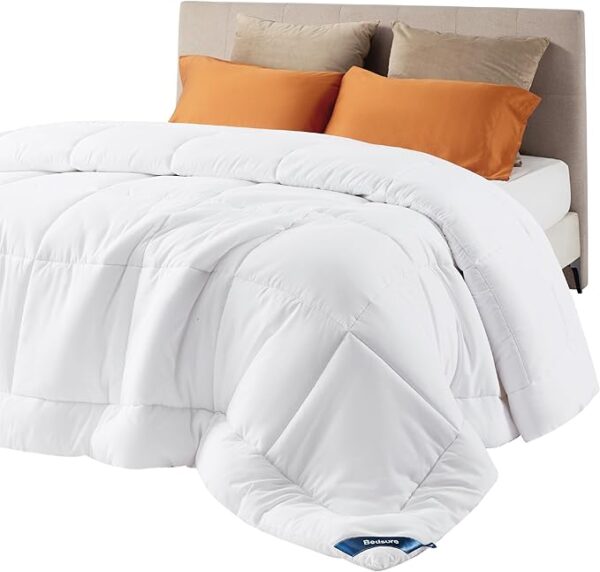 Bedsure Comforter Duvet Insert - Quilted Comforters Queen Size, All Season Duvet, Dow