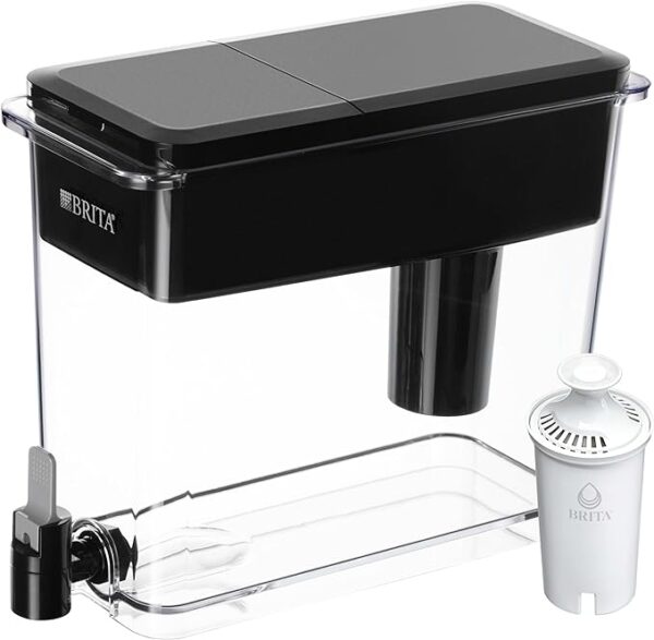 Brita UltraMax Large Water Dispenser With Standard Filter, BPA-Free, Replaces 1,800 Plastic Water
