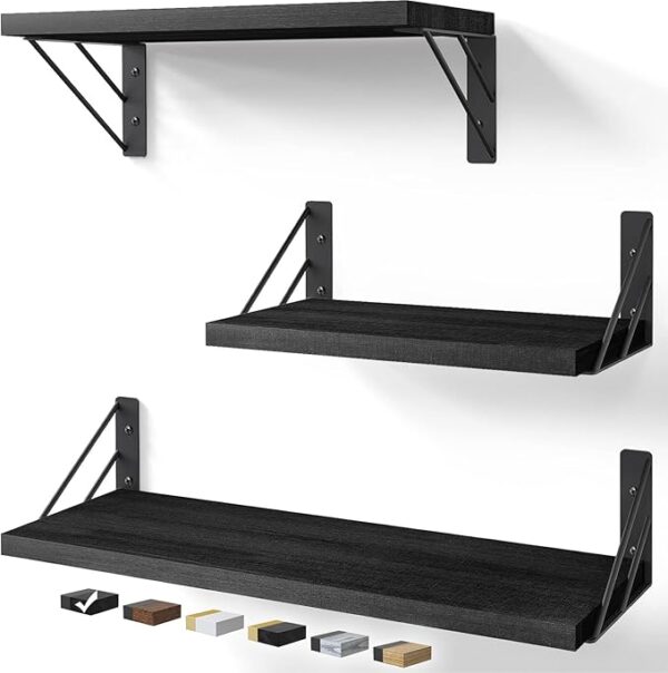 BAYKA Wall Shelves for Bedroom Decor, Floating Shelves for Wall Storage