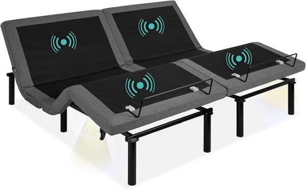 Best Choice Products Ergonomic Split King Size Adjustable Bed