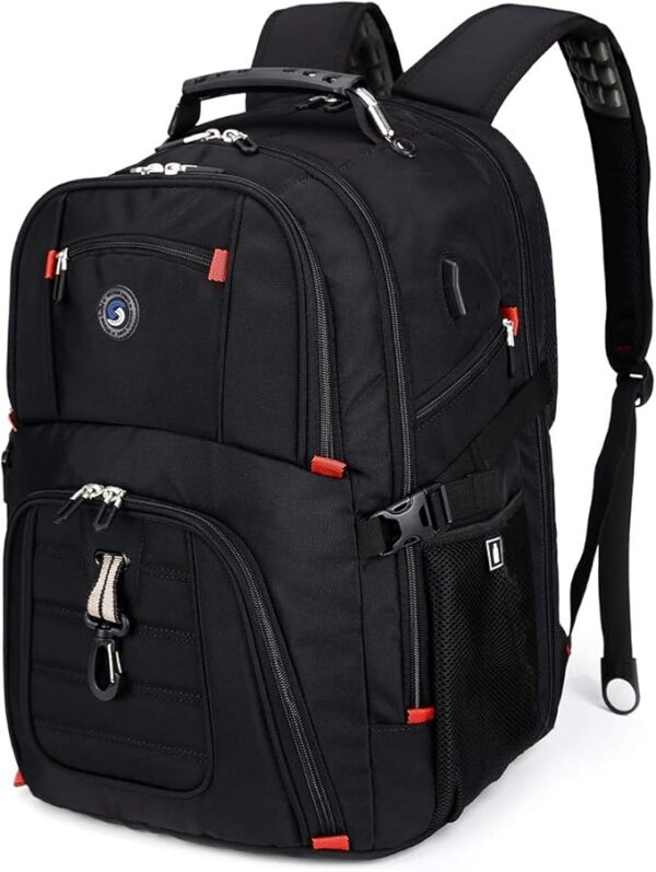 SHRRADOO Extra Large 50L Travel Laptop Backpack with USB Charging Port