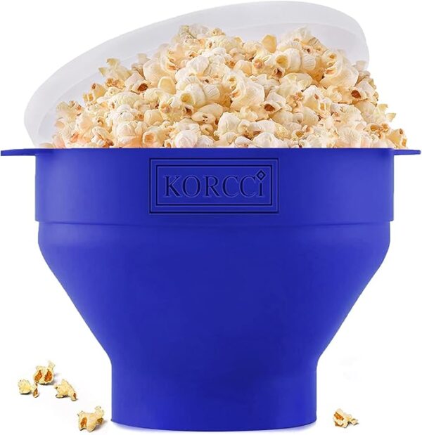 The Original Korcci Microwaveable Silicone Popcorn Popper, Microwave Popcorn Popper
