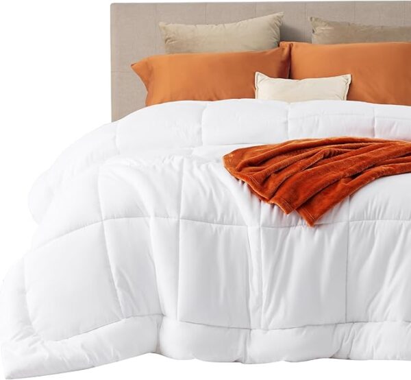 Bedsure Comforter Duvet Insert - Quilted Comforters King Size, All Season Duvet, Down Alternative