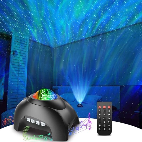 Rossetta Star Projector, Galaxy Projector for Bedroom, LED Night Light Aurora Projector