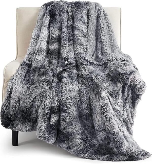 Bedsure Soft Throw Blanket for Couch, Fluffy Fuzzy Blankets & Throws for Bed, Sofa